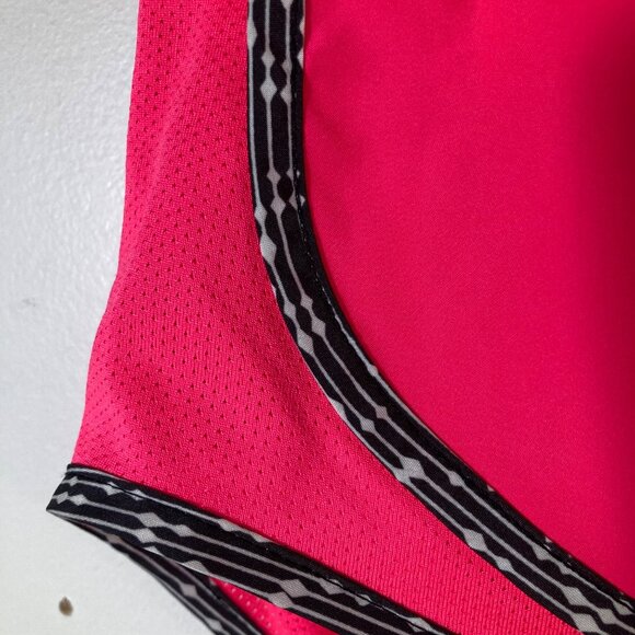 Womens Nike Dri Fit Running Shorts Swoosh Pink Black XL Polyester - Picture 4 of 7